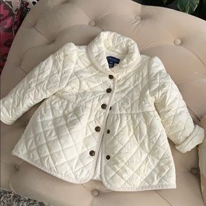 Ralph Lauren quilted baby coat 24 months.